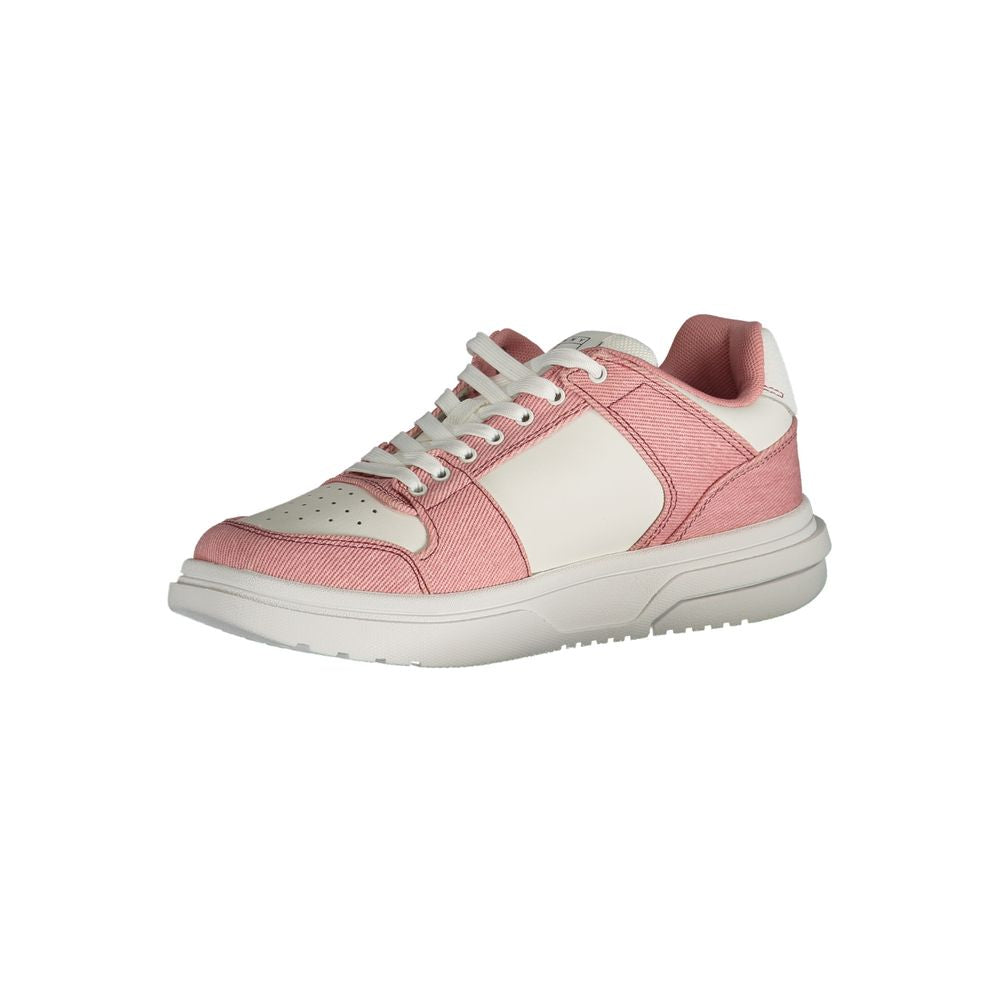 Women's Pink Polyurethane Sneaker