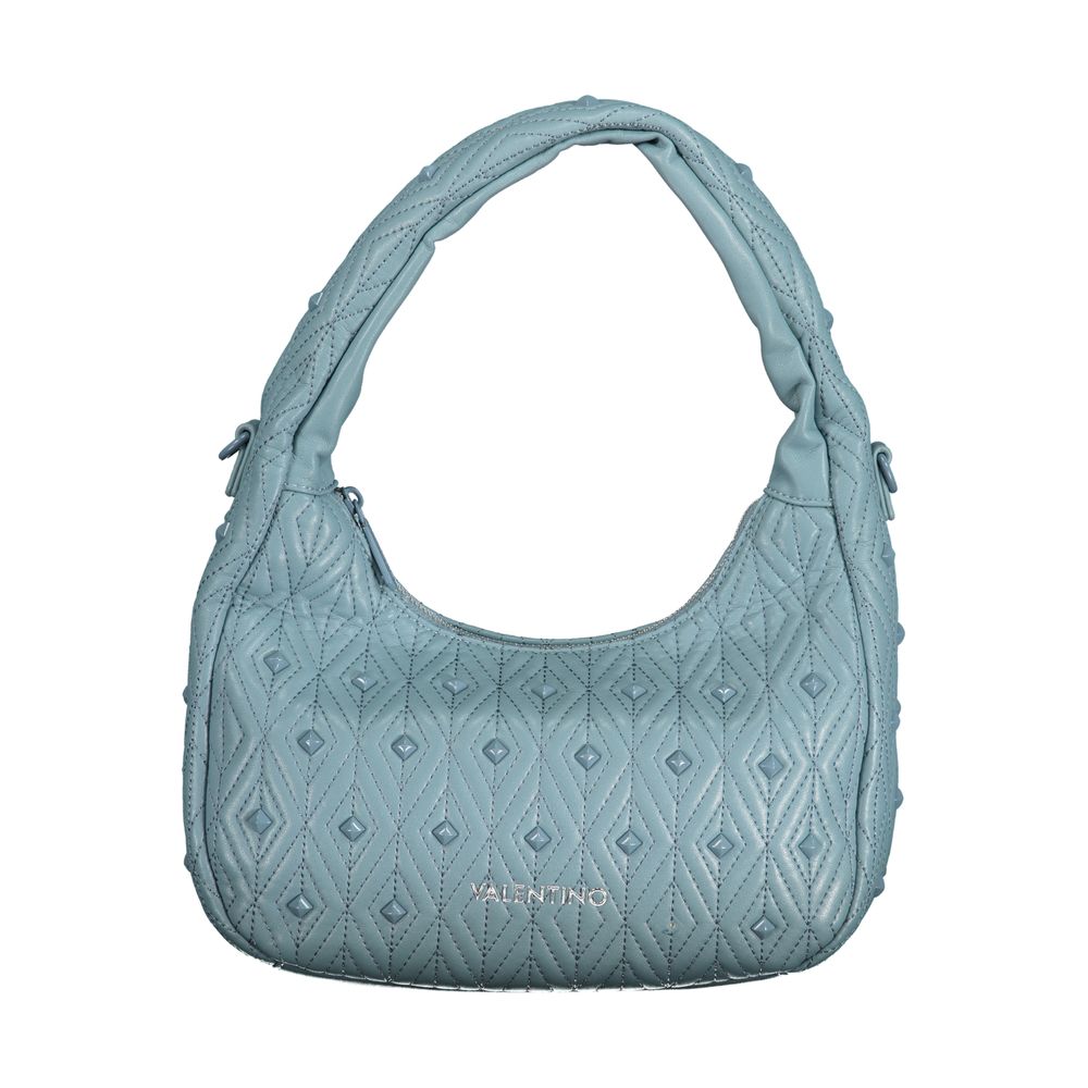 Damenhandtasche aus blauem Polyurethan