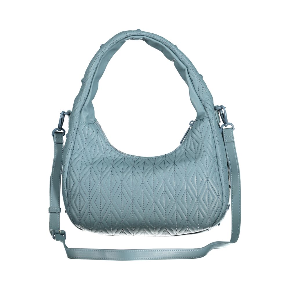 Damenhandtasche aus blauem Polyurethan