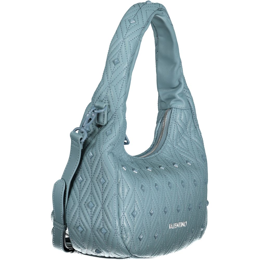 Damenhandtasche aus blauem Polyurethan