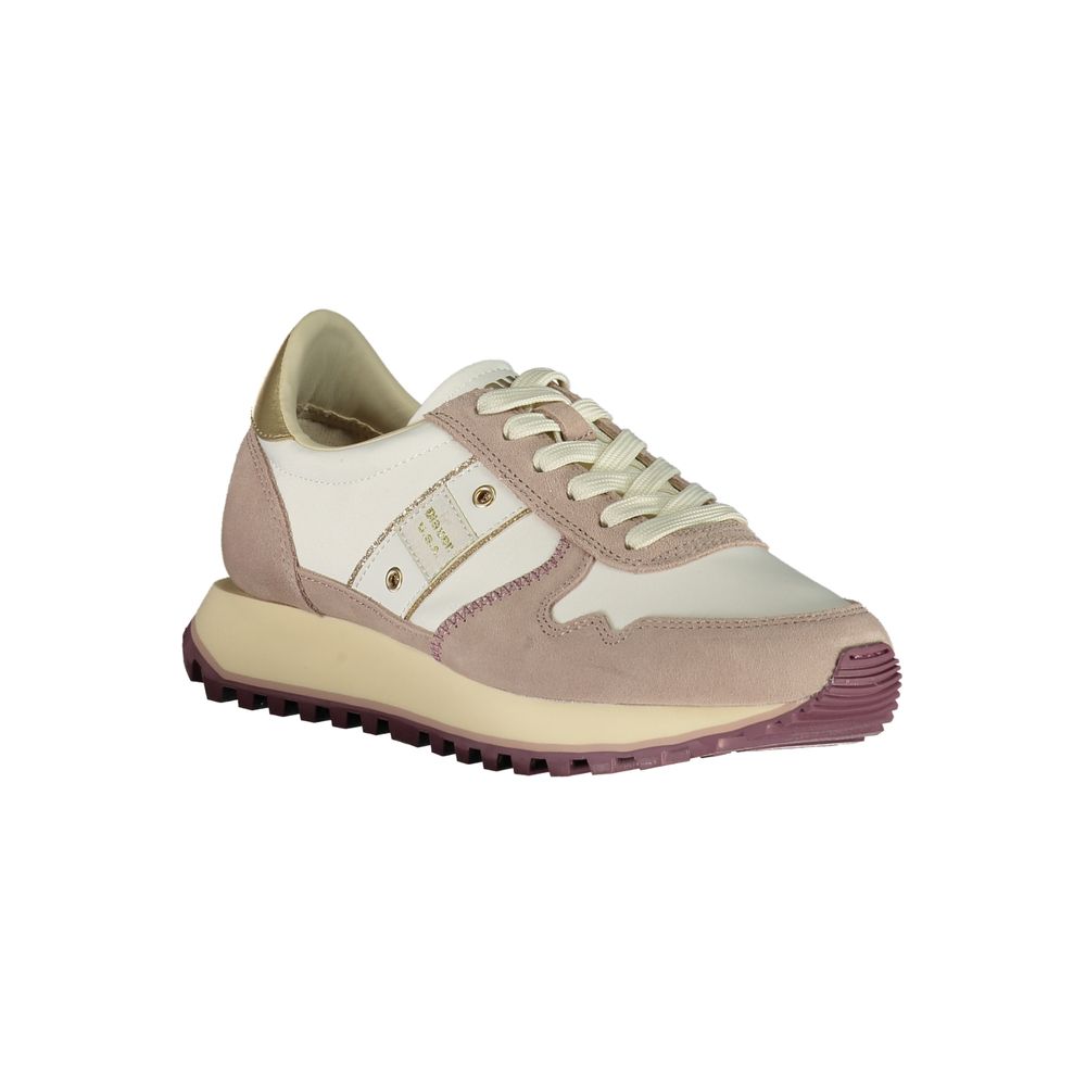Weiß Polyester Damen-Sneaker