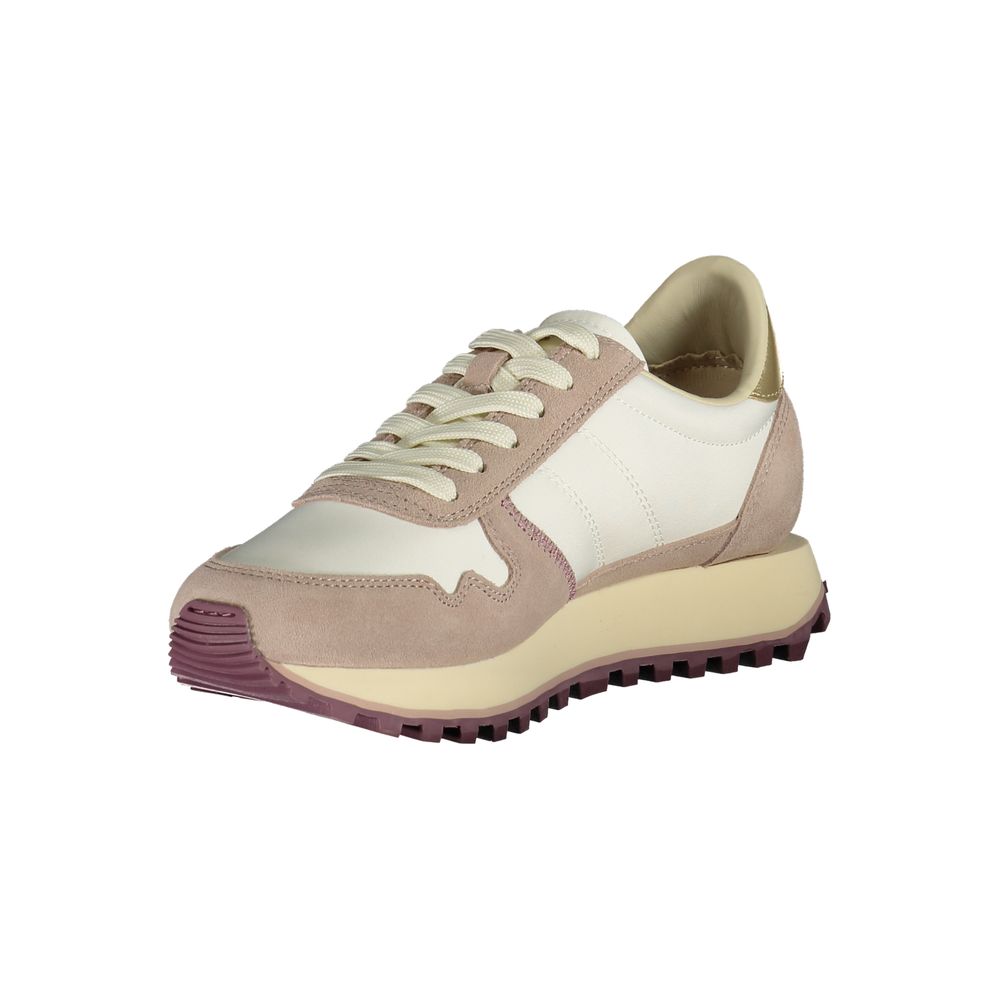 Weiß Polyester Damen-Sneaker