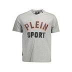 Gray Cotton Men T-Shirt