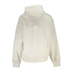 White Cotton Women Sweatshirt