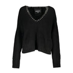 Black Tessuto Damen Pullover