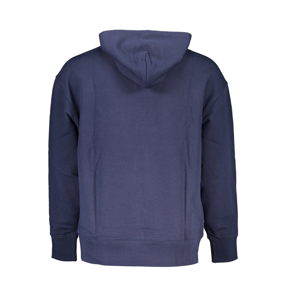 Blaues Baumwoll-Herren-Sweatshirt