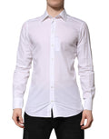 Weißes Gold Langarm-Kleid Formelles Hemd