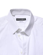 White GOLD Baumwollkleid Businesshemd