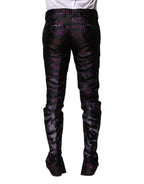 Multicolor Polyester Patterned Pants