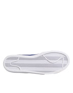 White Blue Lace Up Low Top Drop-Type PRM Sneakers Shoes