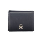 Blue Polyurethane Women Wallet