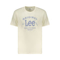 Beiges Baumwoll-Herren-T-Shirt