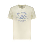 Beiges Baumwoll-Herren-T-Shirt