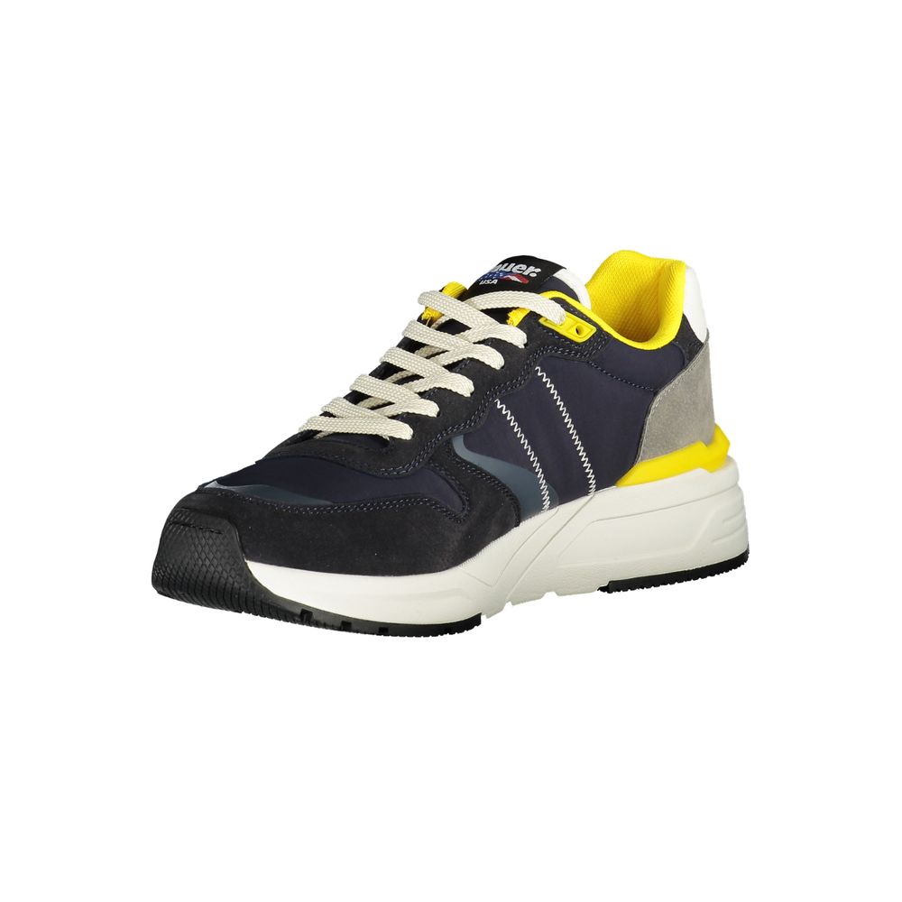 Herren-Sneaker aus blauem Polyurethan