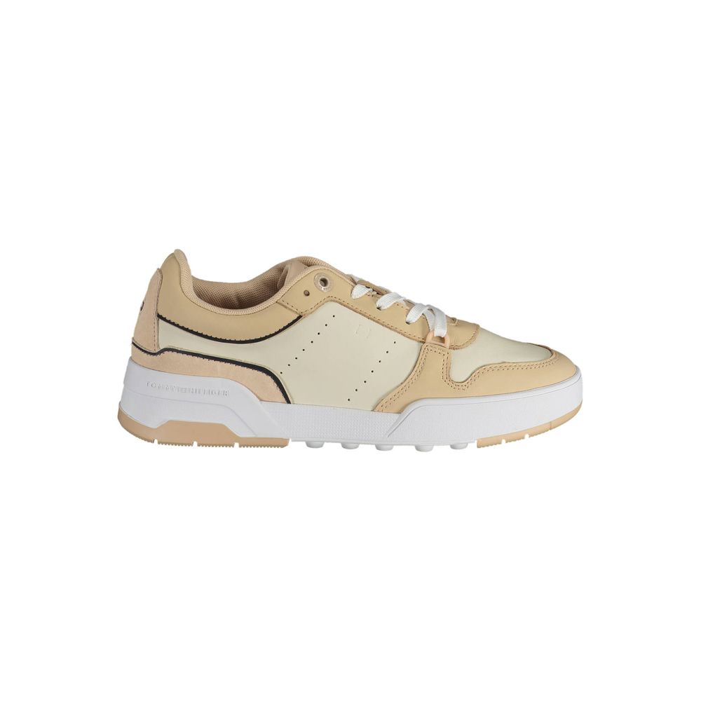 Beige Polyester Damen-Sneaker