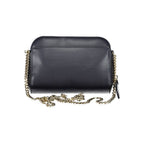 Blue Polyurethane Women Bag