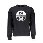 Schwarzes Herren-Sweatshirt aus Baumwolle