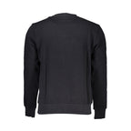 Schwarzes Herren-Sweatshirt aus Baumwolle