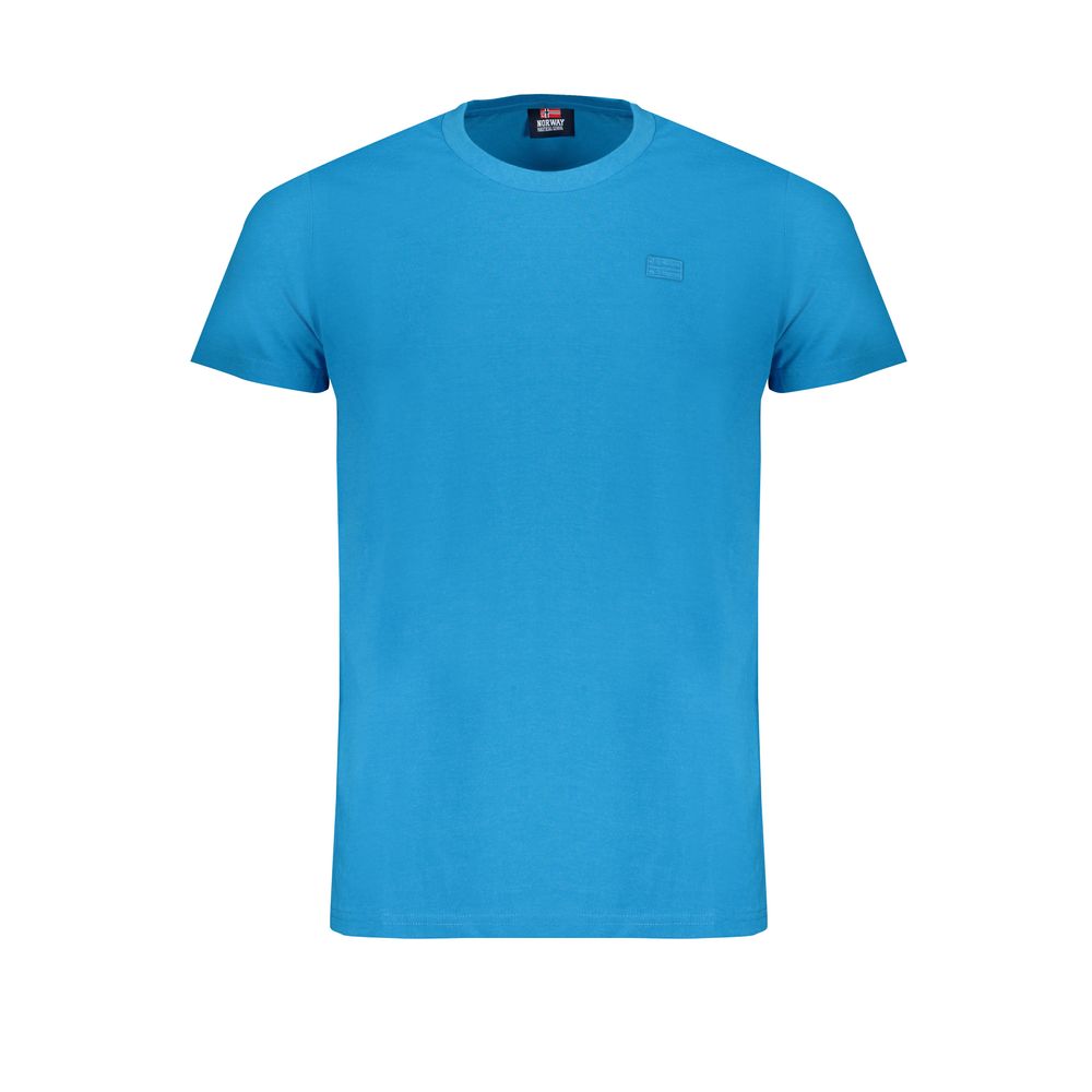 Blue Cotton Men's T-Shirt
