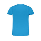 Blue Cotton Men's T-Shirt