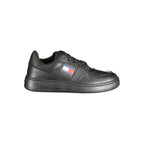 Black Leather Women Sneaker