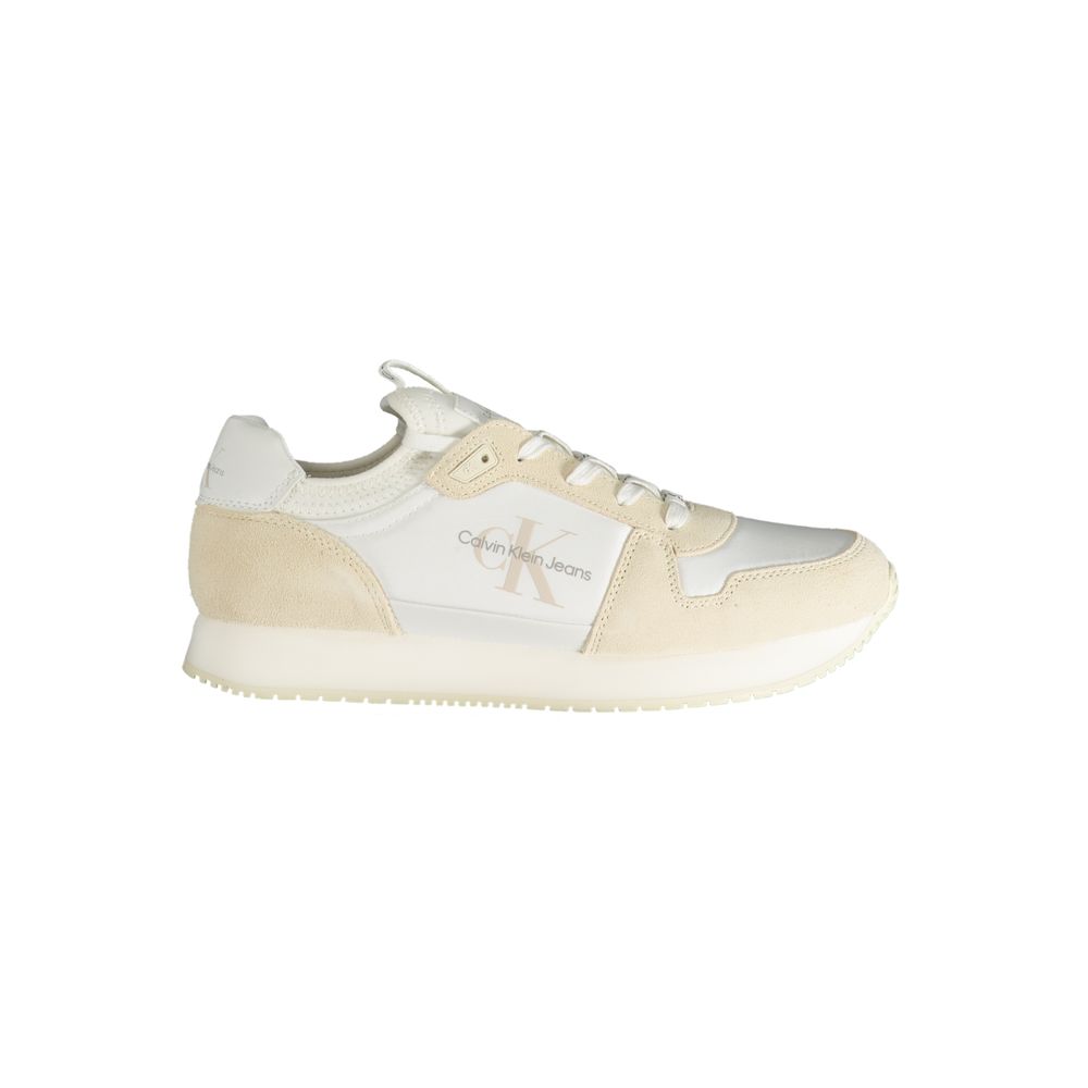 Weißer Polyester Herren Sneaker