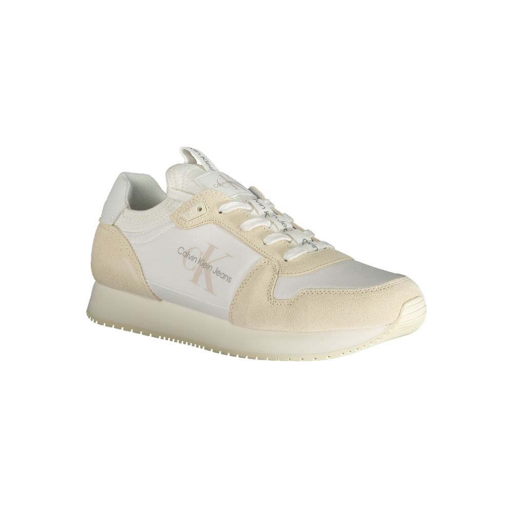 Weißer Polyester Herren Sneaker