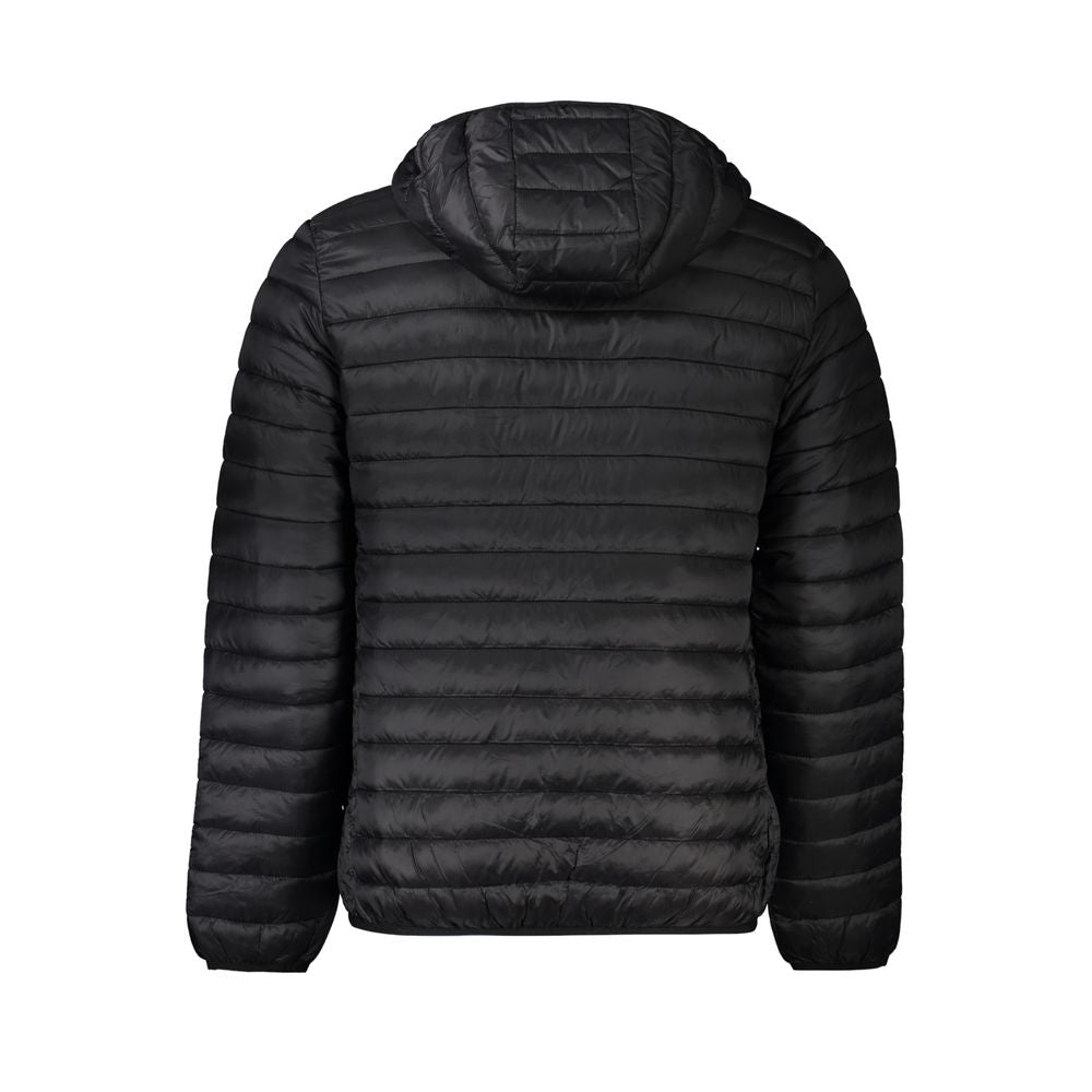 Schwarze Polyamid Herrenjacke