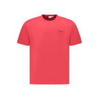 Red Cotton Men T-Shirt
