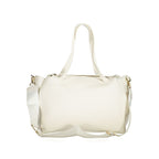 Bianco Polyurethane Women's Bag with Handles and Internal Pocket