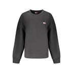 Black Cotton Women Sweatshirt