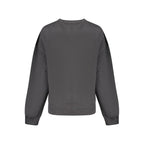 Black Cotton Women Sweatshirt