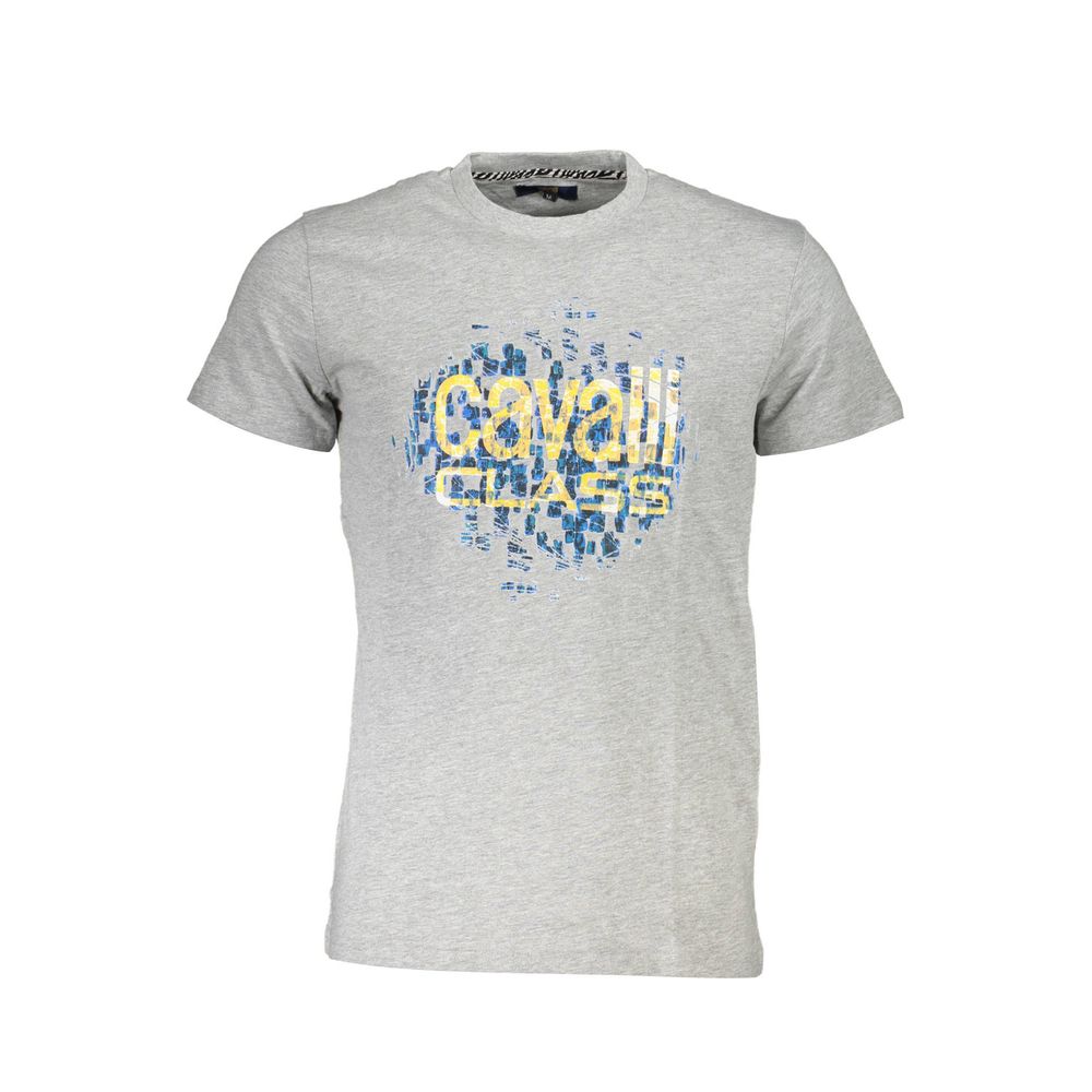 Grey Cotton Men T-Shirt