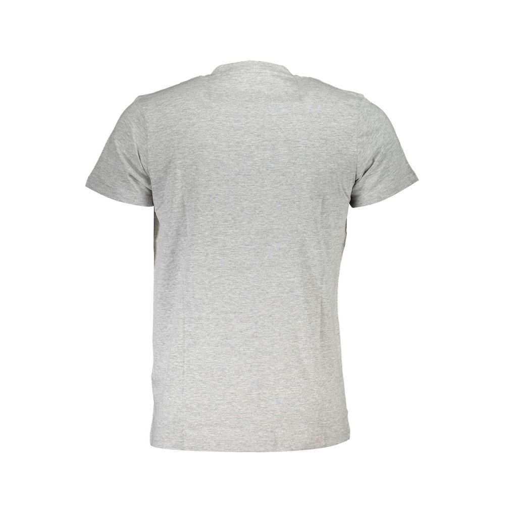 Grey Cotton Men T-Shirt
