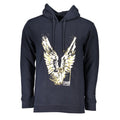 Maglione da uomo in cotone blu