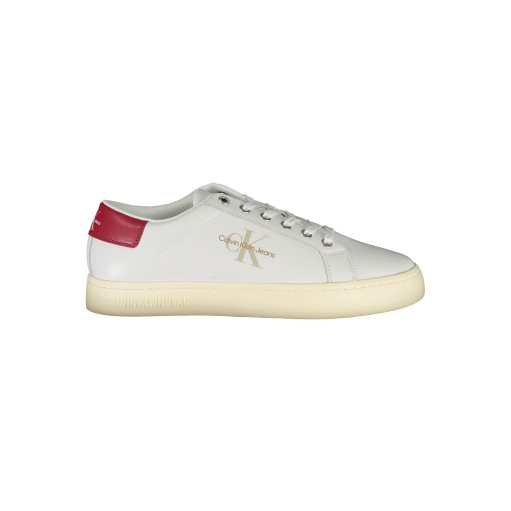 Weißer Polyester-Herren-Sneaker