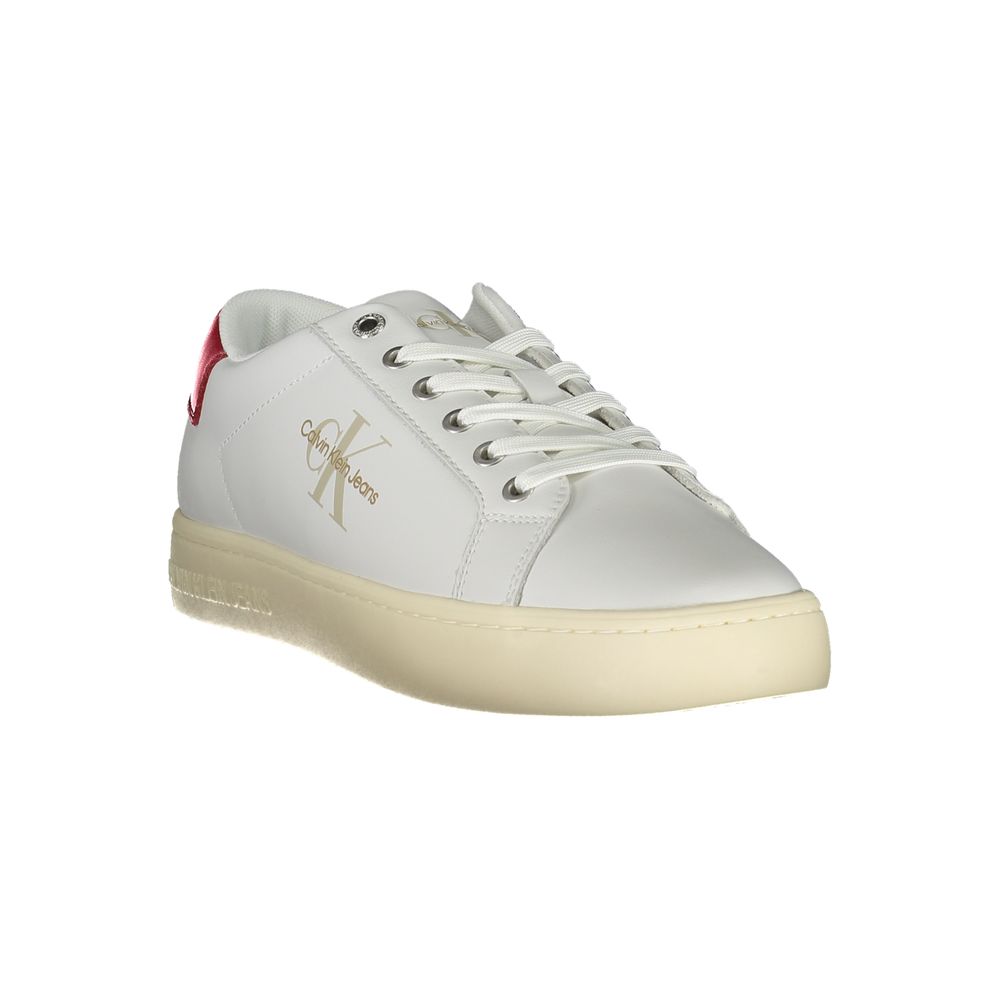 Weißer Polyester-Herren-Sneaker