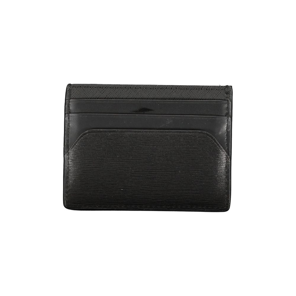 Herrenbrieftasche aus schwarzem Leder