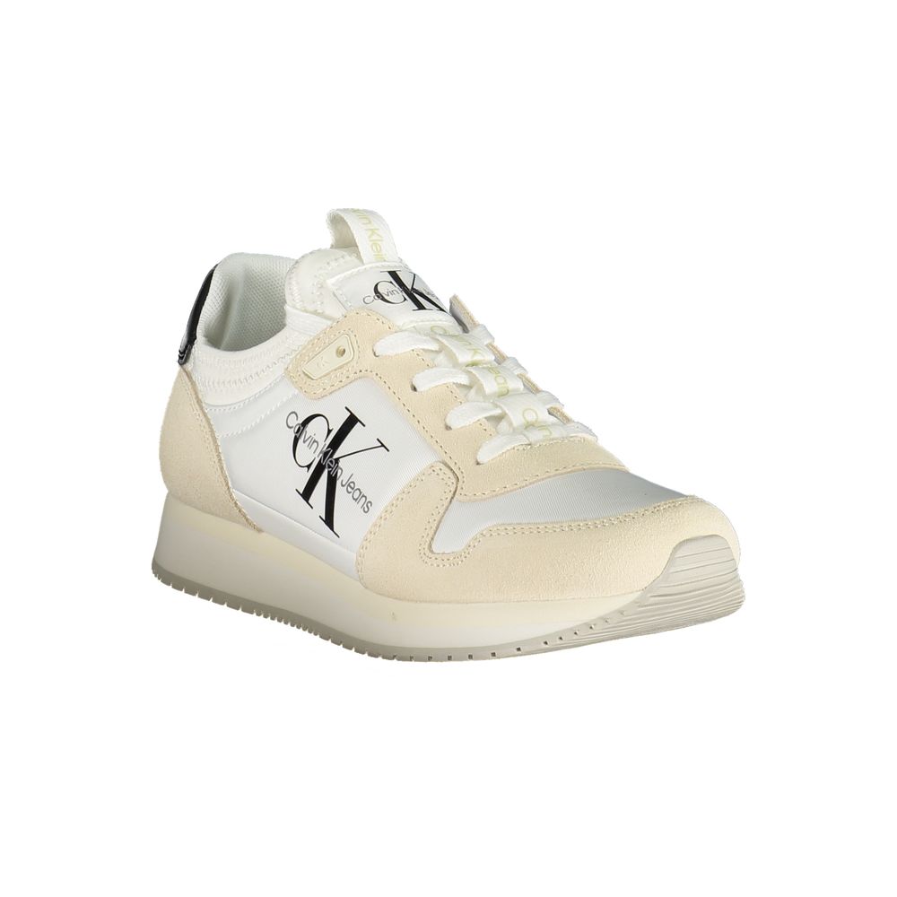 Damen-Sneaker aus weißem Polyurethan