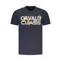 Blue Cotton Men T-Shirt