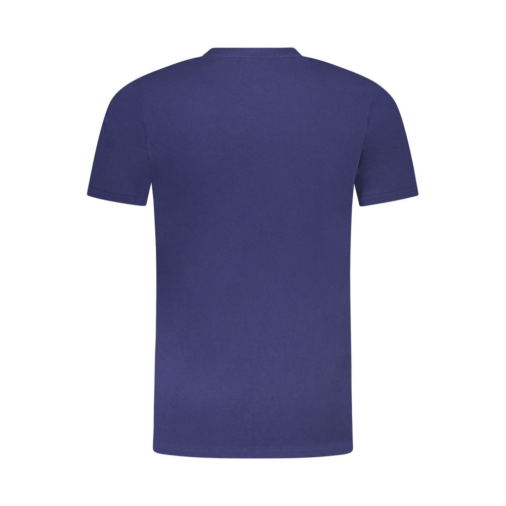 Blue Cotton Men's T-Shirt