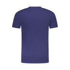 Blue Cotton Men's T-Shirt