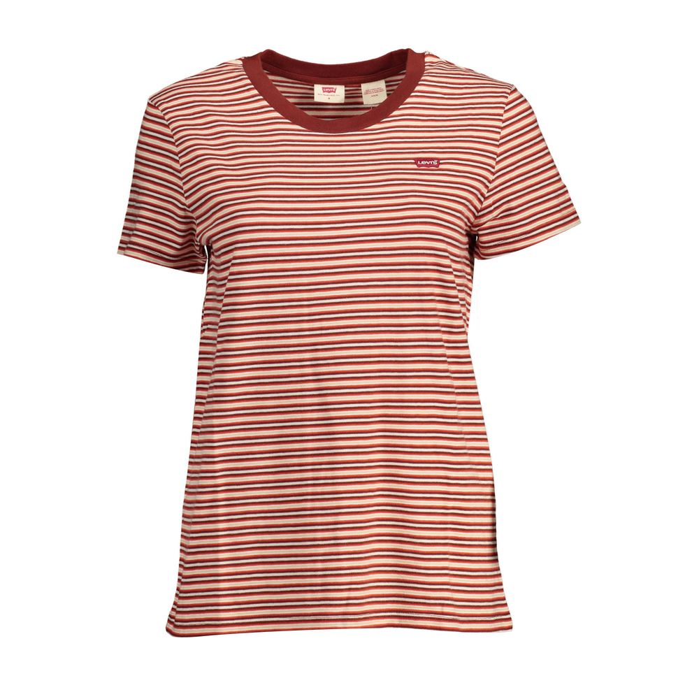 Rotes Baumwoll-T-Shirt für Damen
