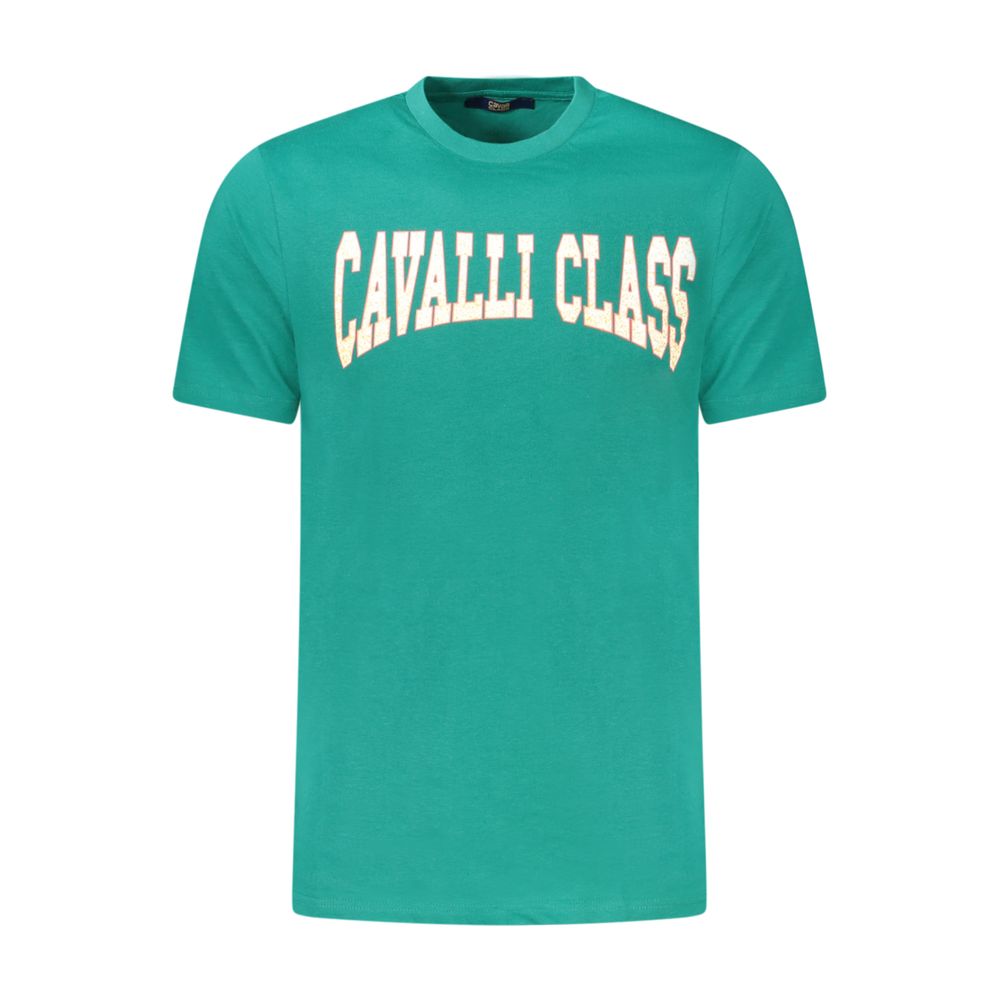Grünes Herren-T-Shirt aus Baumwolle