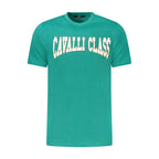Grünes Herren-T-Shirt aus Baumwolle