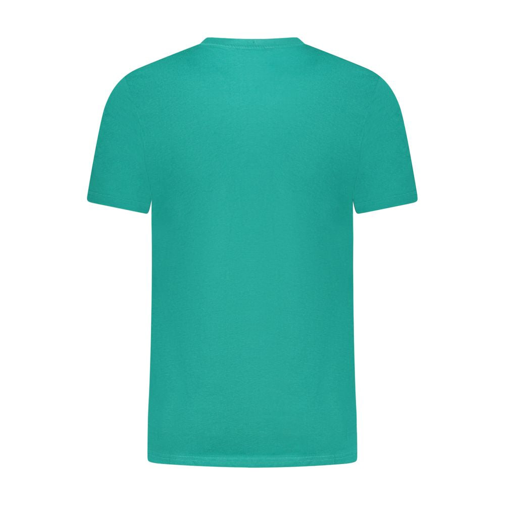 Grünes Herren-T-Shirt aus Baumwolle