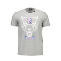 Herren-T-Shirt aus grauer Baumwolle