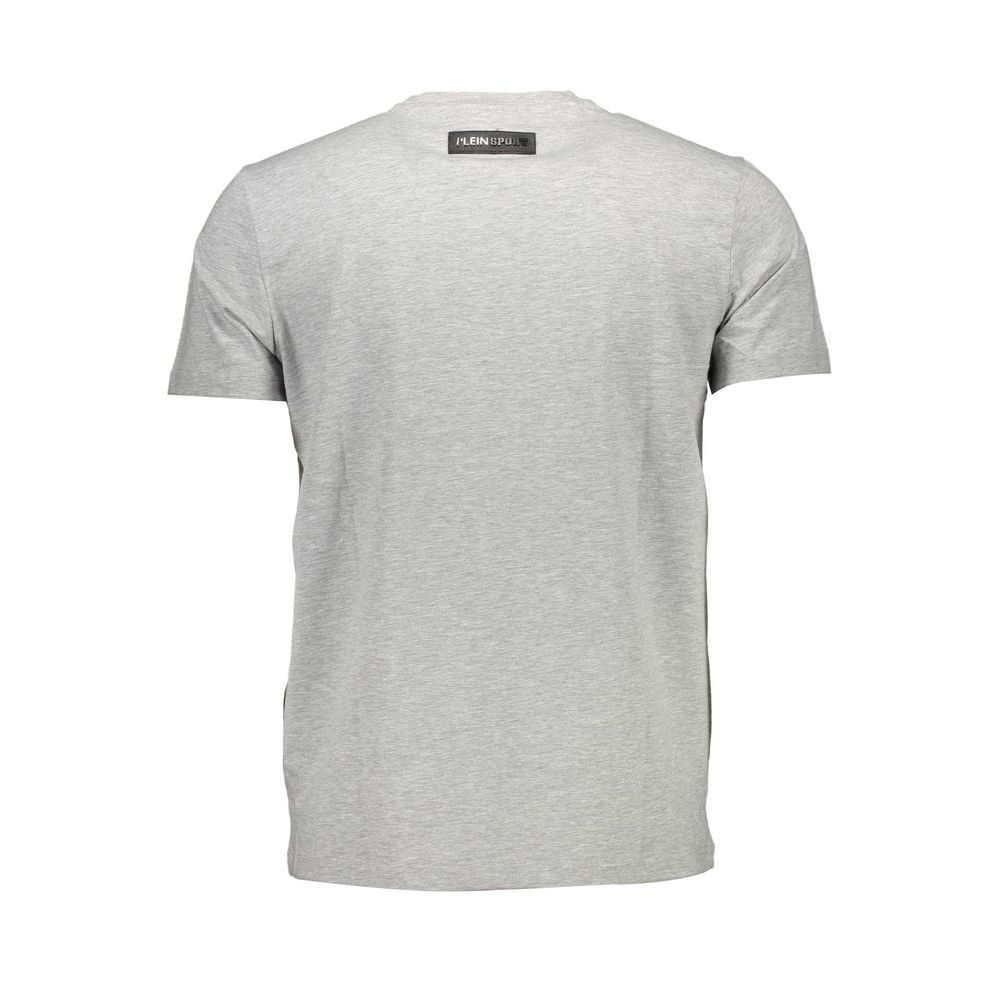 Herren-T-Shirt aus grauer Baumwolle