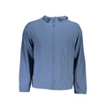 Felpa da uomo in poliestere blu