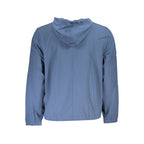 Felpa da uomo in poliestere blu